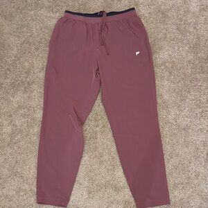Fabletics Maroon Joggers fits as size men’s medium